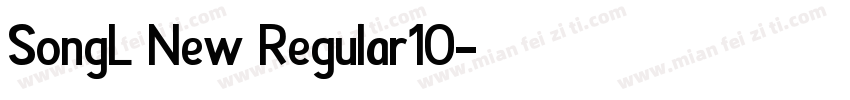 SongL New Regular10字体转换
